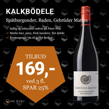 2024 Spätburgunder Kalkbödele, Gebrüder Mathis, Baden, Tyskland